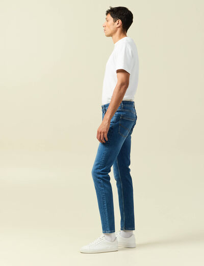 Jeans slim 5 poches longueur 32 denim stone homme