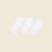 Lot 3 paires chaussettes blanc homme
