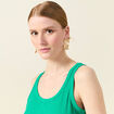 Débardeur éco-responsable vert turquoise femme