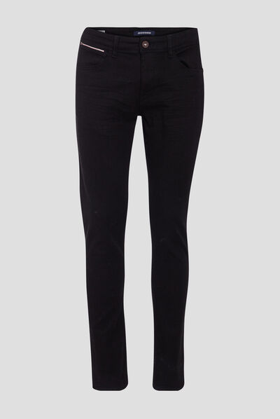 Jeans slim denim noir homme