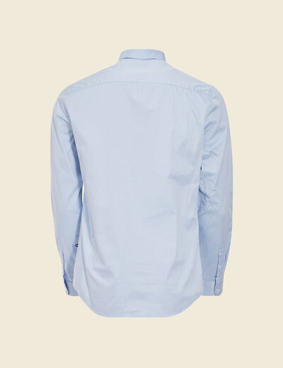 Chemise manches longues bleu clair homme