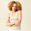 Débardeur sans manches beige femme