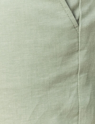 Pantalon chino vert olive homme