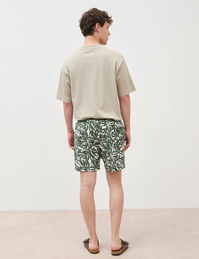 Maillot de bain doubl&eacute; vert kaki homme