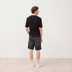 T-shirt en coton manches courtes noir homme