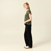 T-shirt manches courtes vert femme