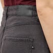 Jeans barrel taille haute 7/8&egrave;me denim gris femme