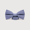 Noeud papillon en coton bleu gris homme