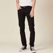 Jeans slim stretch longueur 34 denim noir homme
