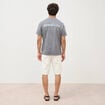 T-shirt en coton manches courtes gris homme