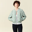 Veste broderie anglaise vert clair femme