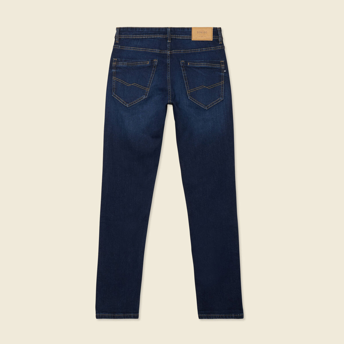 Jeans slim éco-responsable denim brut homme