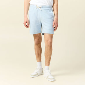 Short droit avec cordon bleu ciel homme