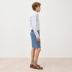 Bermuda bleu gris homme