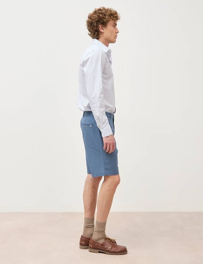 Bermuda bleu gris homme