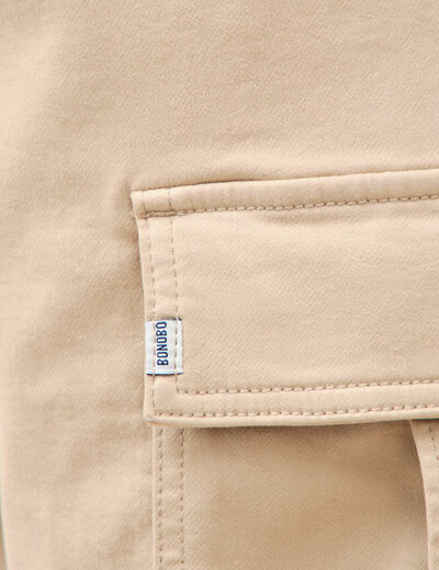 Pantalon battle longueur 32 beige homme