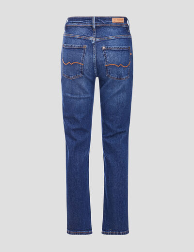 Jeans regular denim brut femme