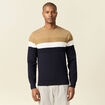 Pull manches longues bleu marine homme