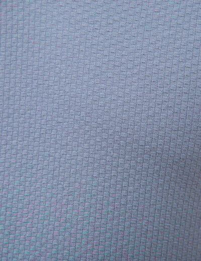 Polo manches coude bleu gris homme