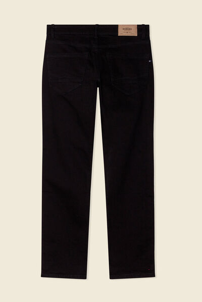 Jeans regular éco-responsable denim noir homme