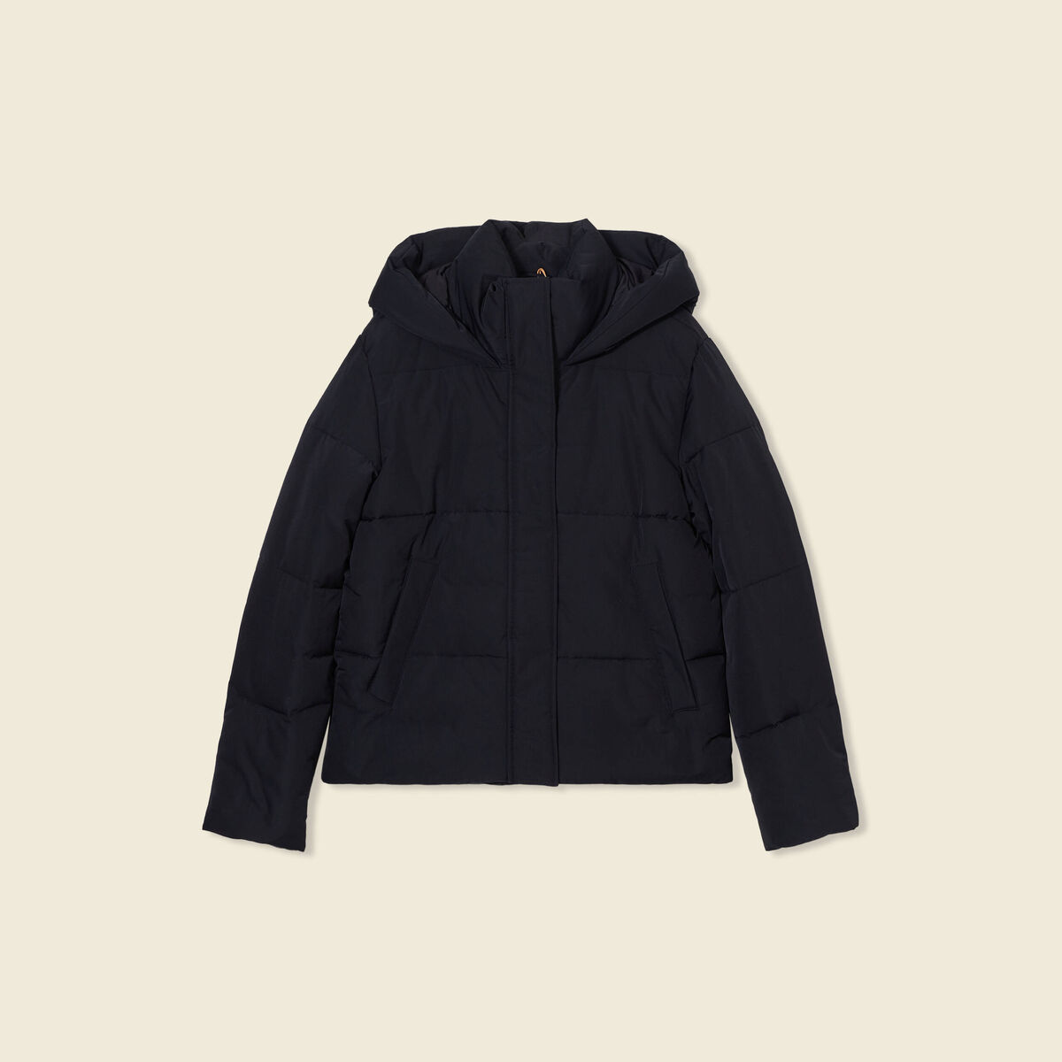 Doudoune &agrave; capuche noir femme