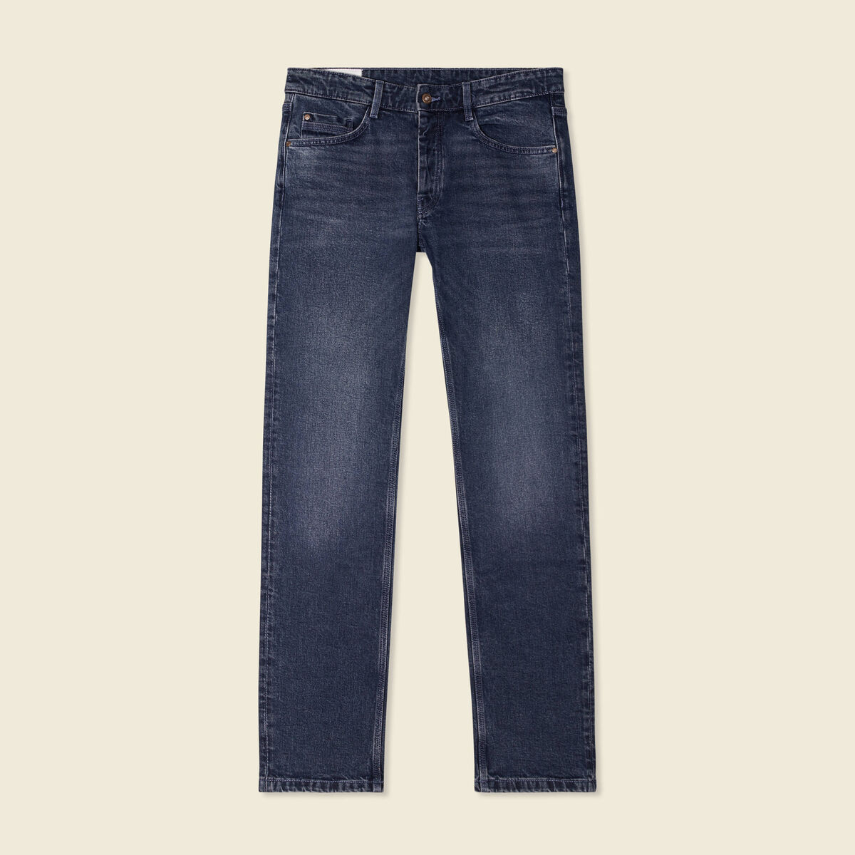 Jeans regular 5 poches denim stone homme