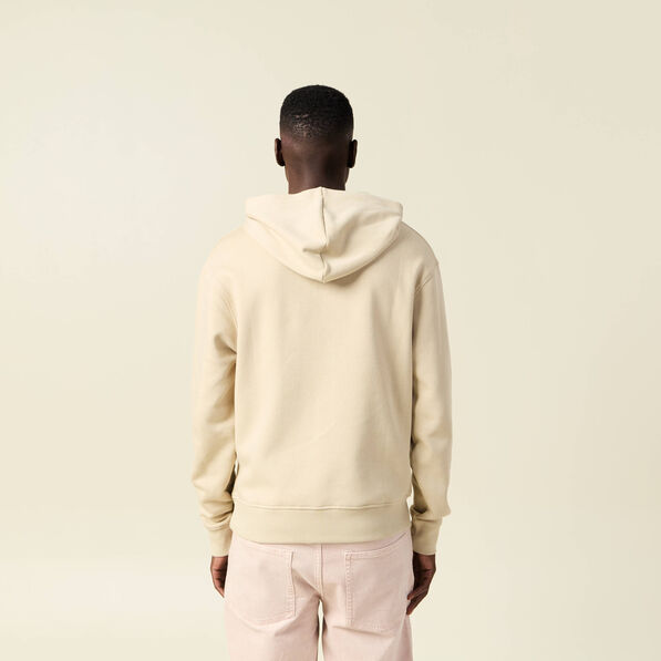 Sweat à capuche beige homme