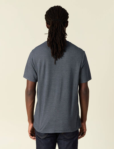 T-shirt manches courtes bleu marine homme