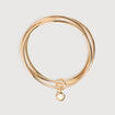 Bracelets 3 joncs dor&eacute;s couleur or femme