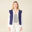 Gilet sans manches bleu femme