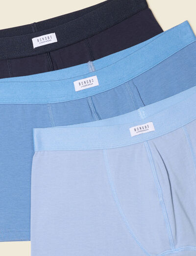 Lot 3 boxers bleu marine homme