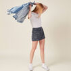 Short droit 2 poches bleu marine femme