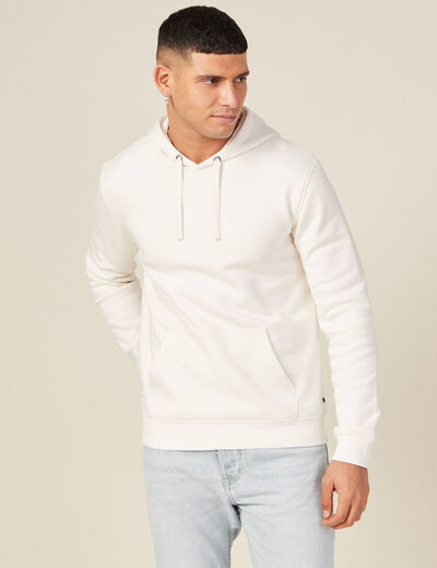 Sweat manches longues ecru homme