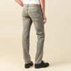 Jeans straight longueur 34 denim snow gris homme
