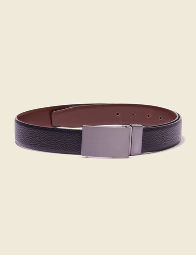 Ceinture réversible noir homme