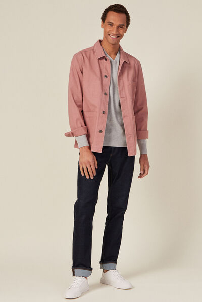 Pull manches longues gris foncé homme
