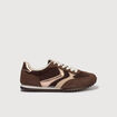 Basket marron fonc&eacute; femme