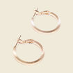 Boucles d'oreilles créoles couleur or femme