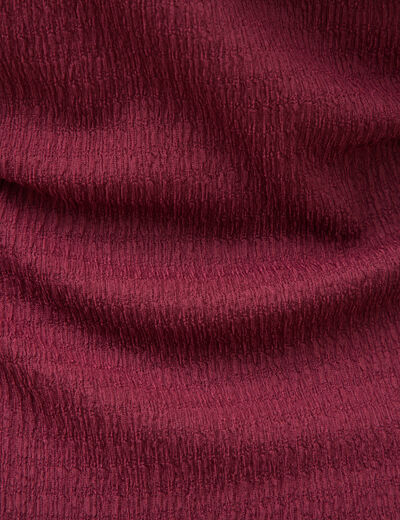 Robe longue cintr&eacute;e sans manches bordeaux femme