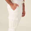 Pantalon battle bas resserré ecru homme