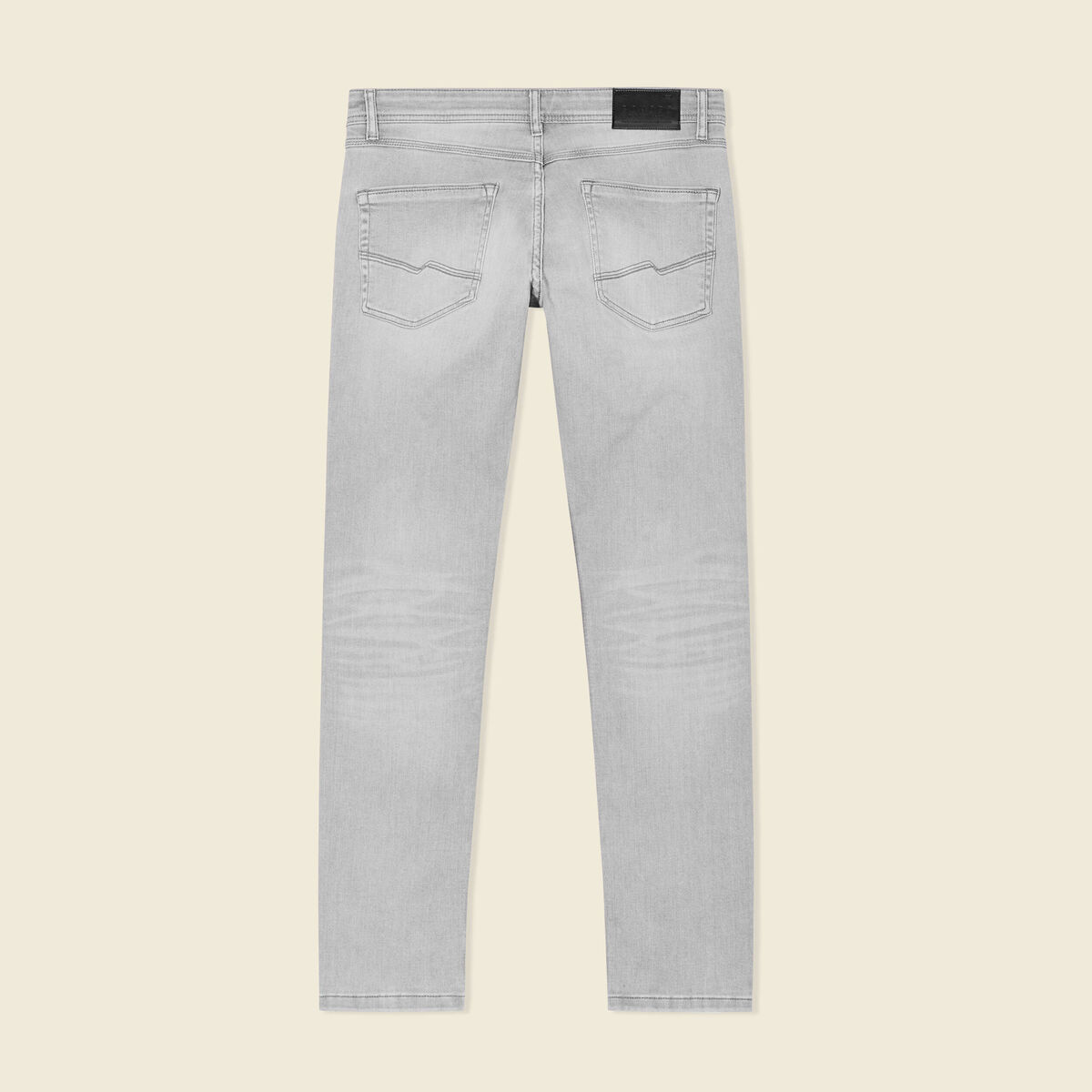 Jeans slim 5 poches denim snow gris homme