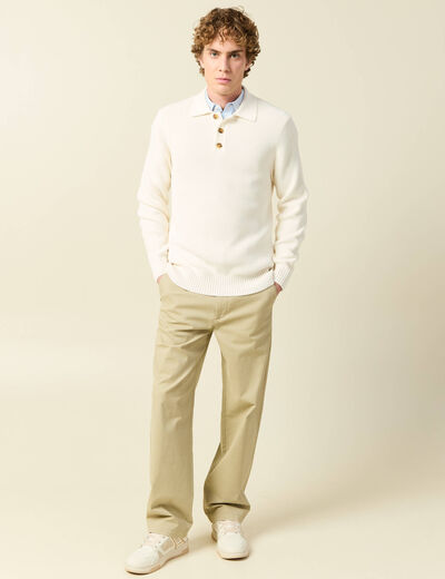 Pantalon beige homme