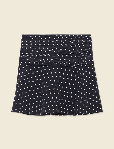 Jupe-short droite noir femme