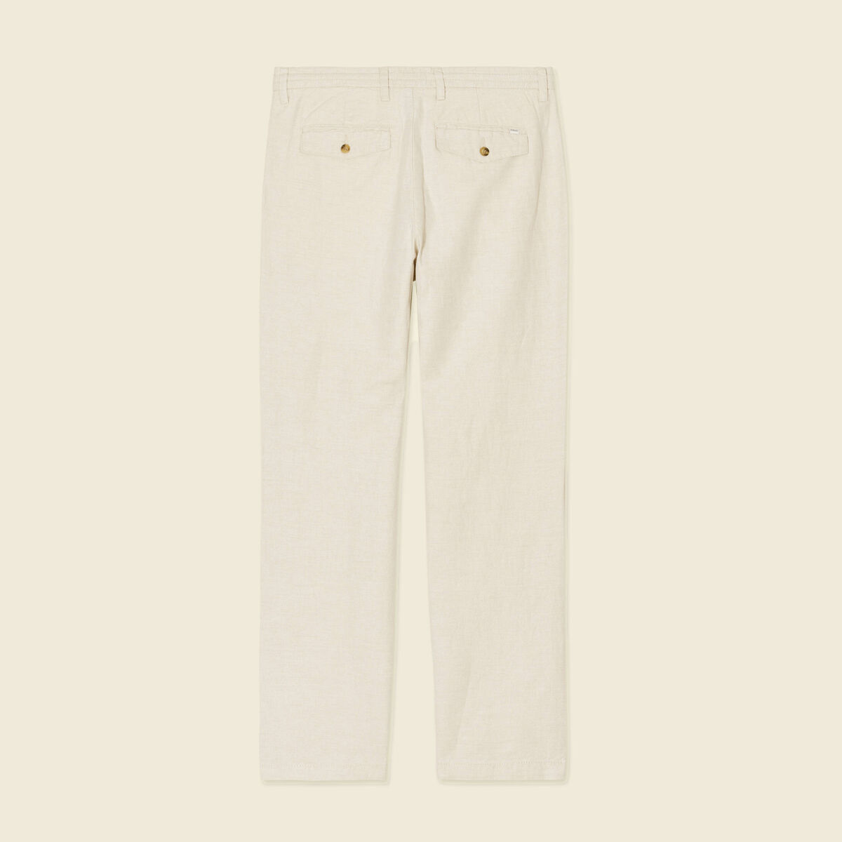 Pantalon chino straight beige homme