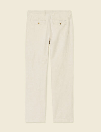 Pantalon chino straight beige homme