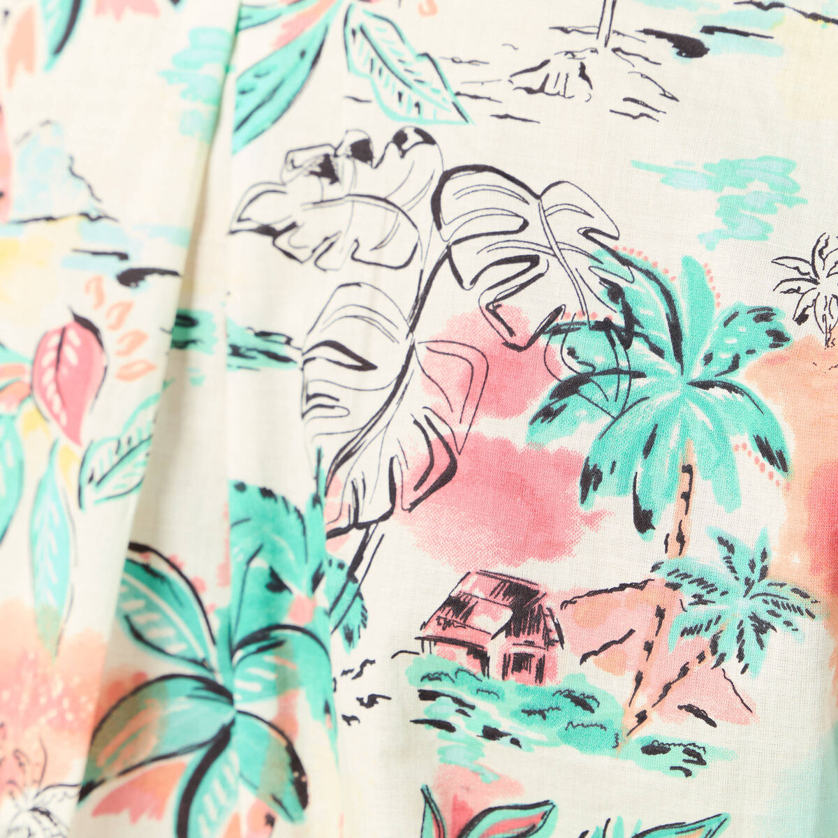 Chemise manches courtes blanc femme