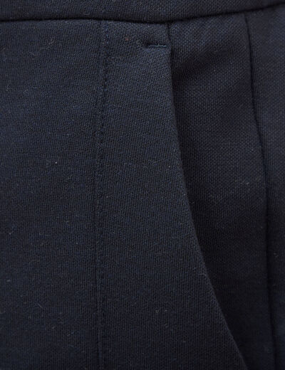 Pantalon droit longueur 32 bleu marine homme