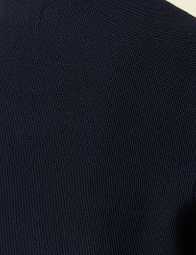 Pull col V bleu marine homme