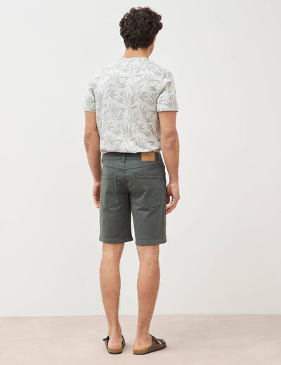 Bermuda vert kaki homme
