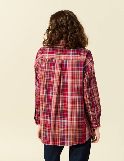 Blouse manches longues prune femme